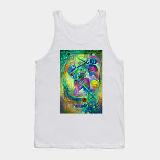 Green Flames Tank Top